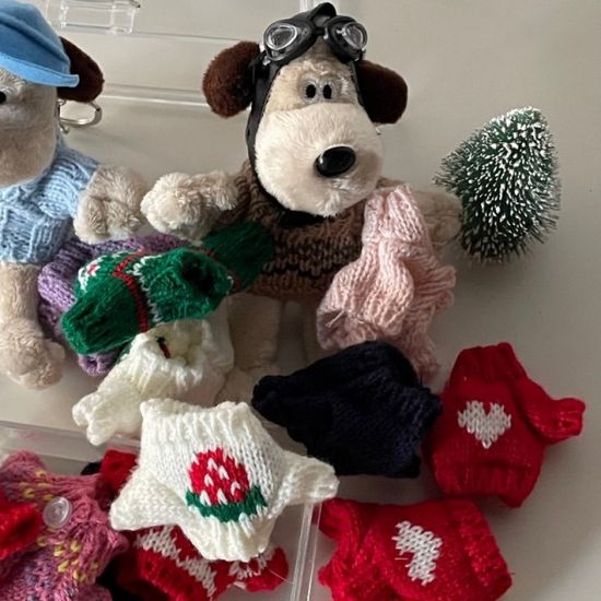 인형 옷 입히기 모루인형 키링 니트 소품