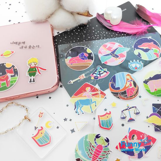 퍼니스티커 AT-505 별자리 아트지 스티커