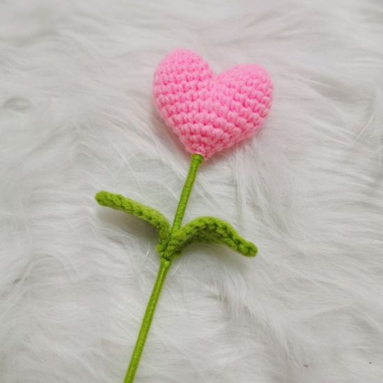 하트 뜨개꽃 조화 시들지않는꽃 졸업식 어버이날 