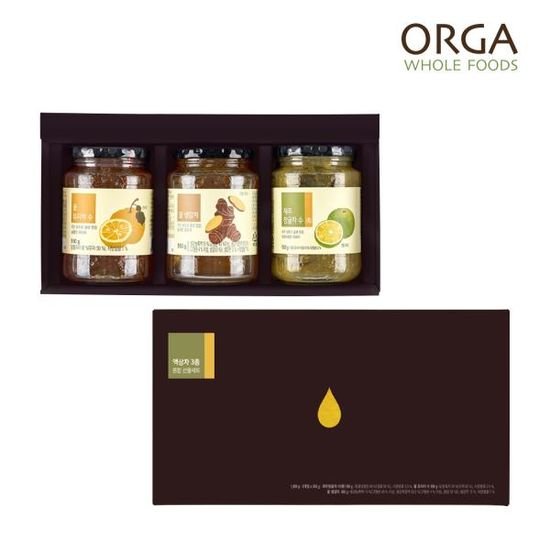 [올가] ORGA 액상차 3종 혼합 선물세트(550g x 3개입)