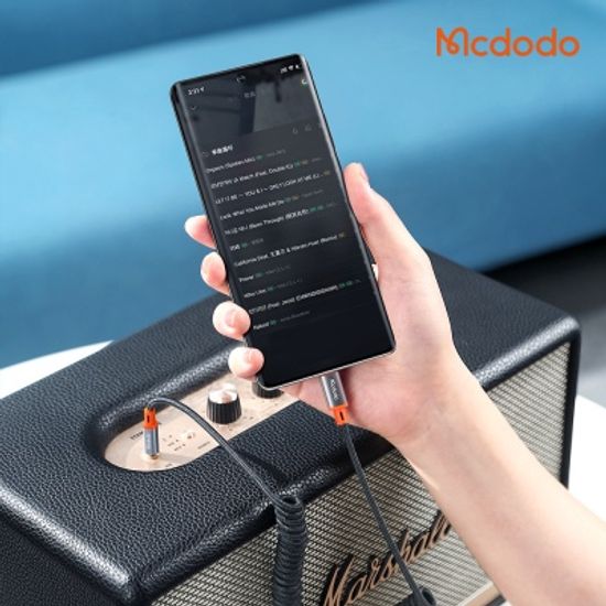 맥도도 C타입 to 3.5mm AUX 오디오 변환케이블 코일형