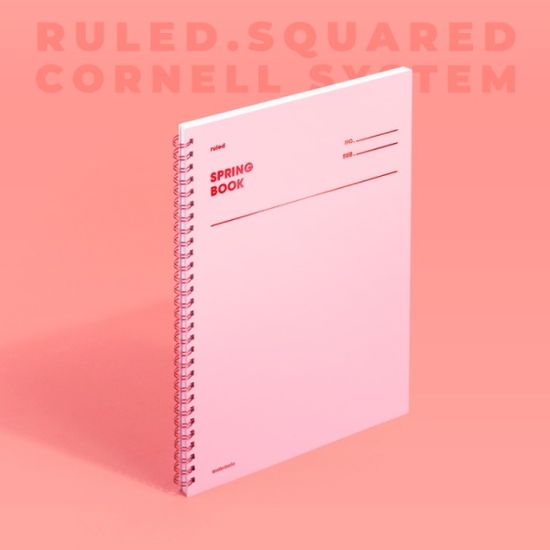 [모트모트] 스프링북 - 로즈쿼츠 (룰드) 1EA