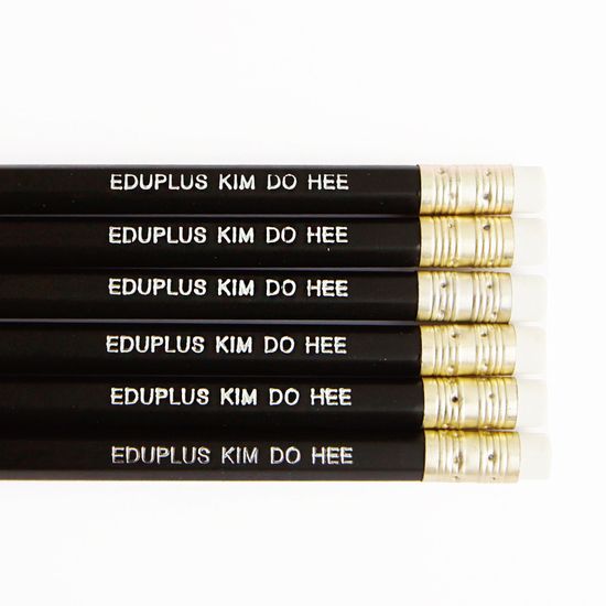 [주문제작]네임연필2B 6자루프리미엄은박_파버카스텔