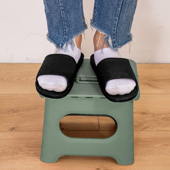 미니 휴대용 접이식 발받침 의자 2colors