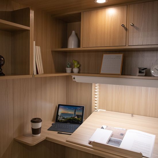 1인실 스터디룸 슬라이딩도어 오른쪽문 +LED스탠드