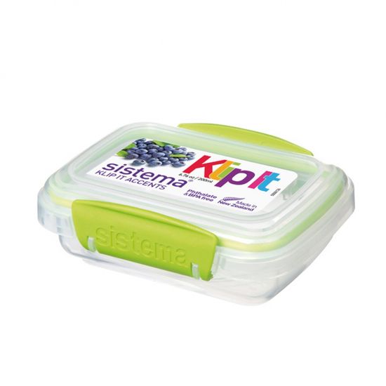 [시스테마] 클립잇액센트 직사각 보관용기 200ml (4co