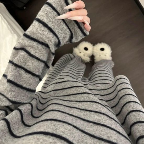 피치기모 스트라이프 잠옷세트