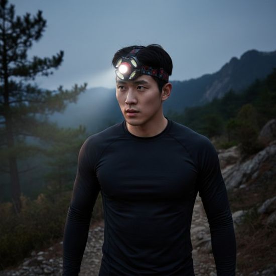 초강력 1600루멘 COB 헤드랜턴 줌기능 캠핑 낚시