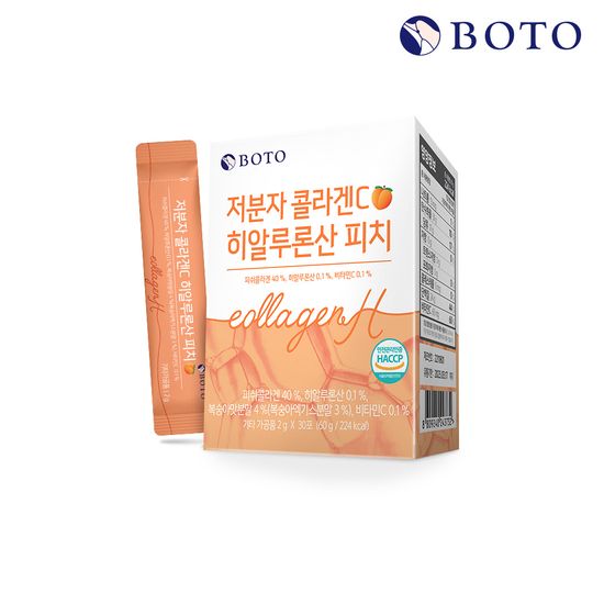 [보뚜] 저분자 콜라겐C 히알루론산 피치 (2g*30포)