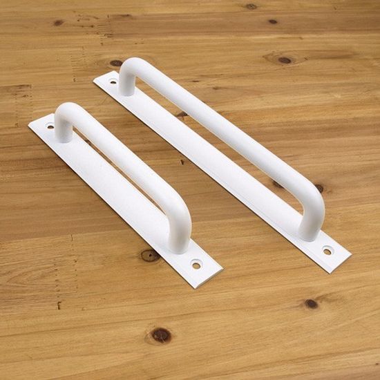 ㄷ자봉판손잡이 2구 192P 백색