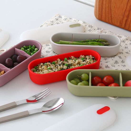 국산 실리콘 도시락통 전자레인지 밀폐 냉동 소분용기