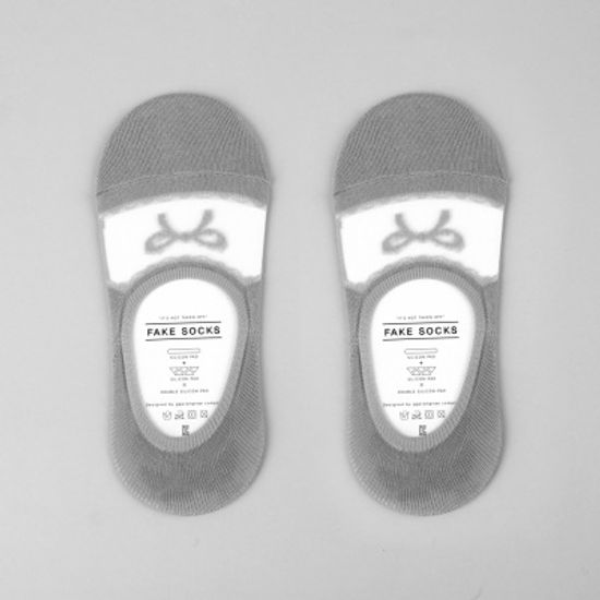 [베네]시스루 리본 페이크 삭스(3p)
