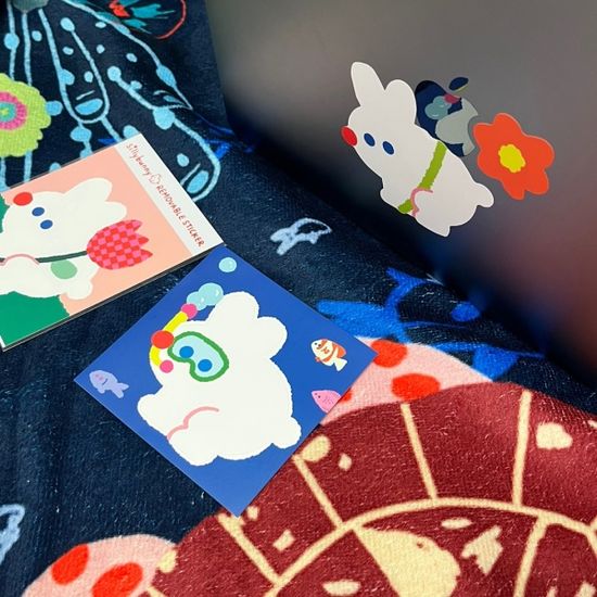 sillybunny removable sticker