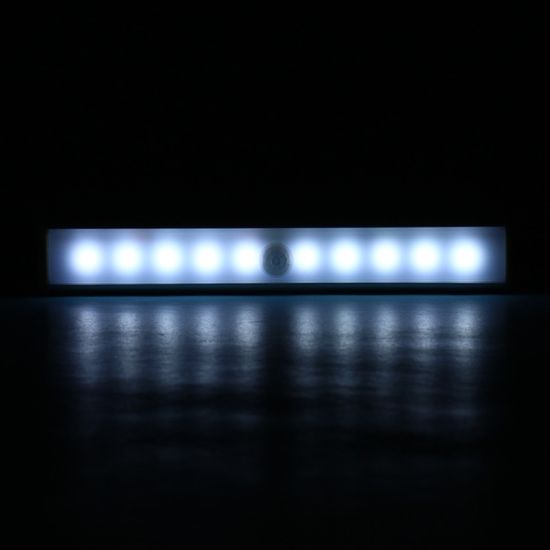동작감지 모션 LED 무선 센서등(백색) (10구)