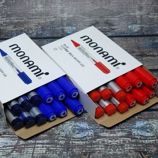 모나미 시그마플로 220 생잉크 화이트 보드마카펜 1타