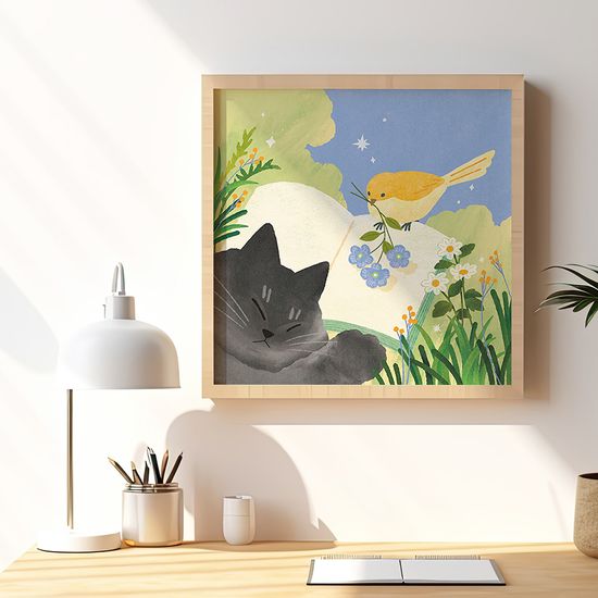 선물, 사이 작가 그림