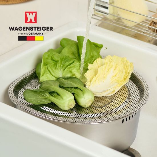 싱크대 스텐 물빠짐 반원형 설거지통 8L + 타공 뚜껑