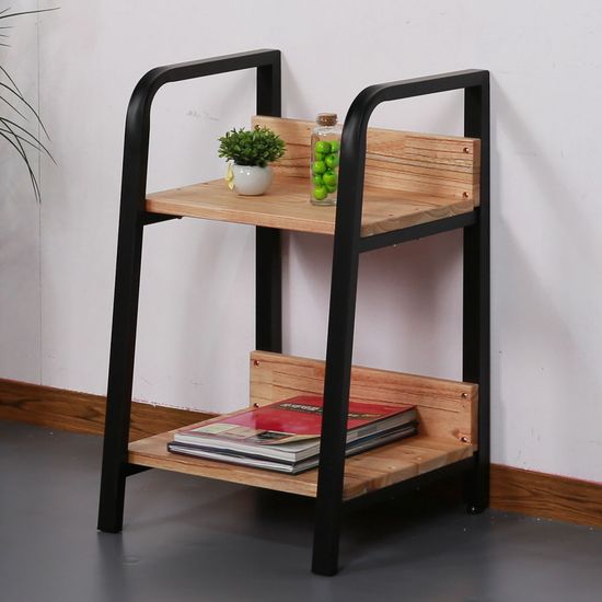 라파 미니 협탁 2단 원목 침대 선반 400 (착불)