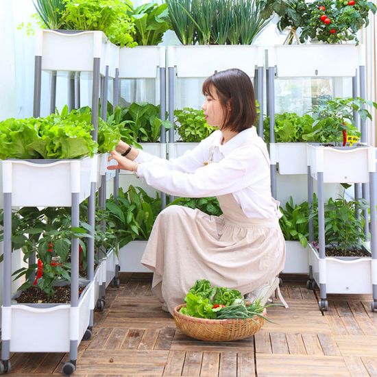 이동형 화분 트롤리 아파트 베란다 홈가드닝 H225-O