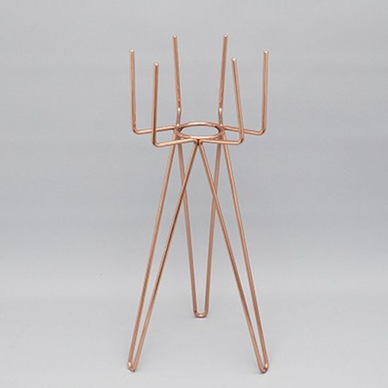 육각화분스탠드+Copper화분(고무나무) 세트