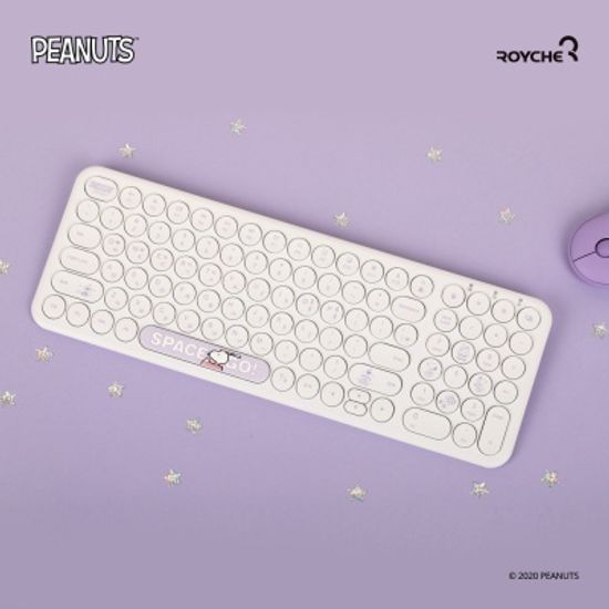 [로이체] 피너츠 스누피 무선 무소음 키보드