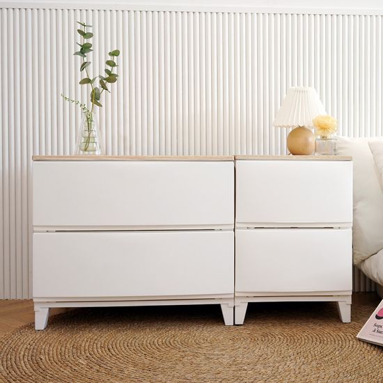 세라비 우드상판 서랍장 일반형 2단 (3color)