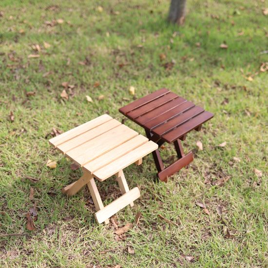 [캠핑덕] 원목 접이식 BBQ 받침대 쿨러 스탠드 받침대