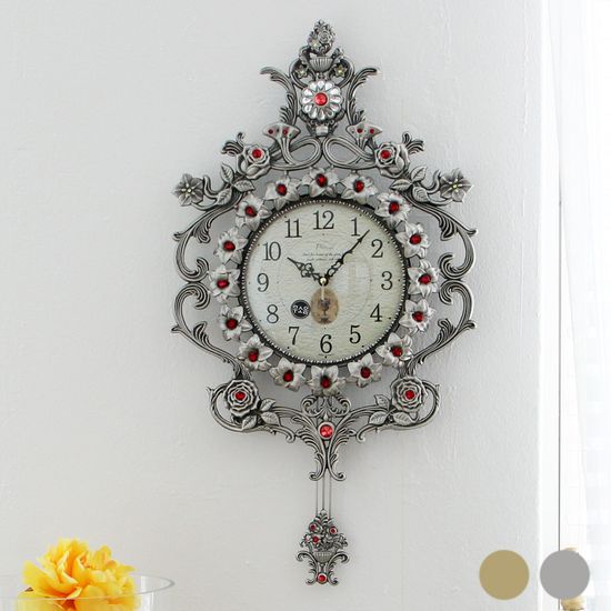 무소음 만개꽃 주물 추벽시계 HSP-119