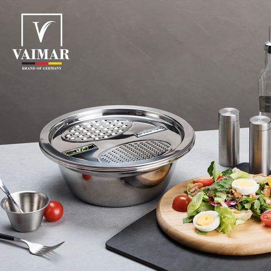 [바이마르] 4in1 멀티 스테인레스 채반 믹싱볼세트