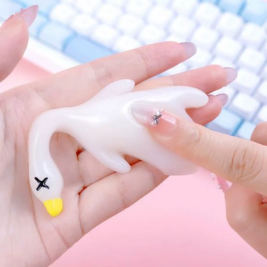 색변화 자외선 UV 특대형 오리 말랑이 타바 스퀴시 볼