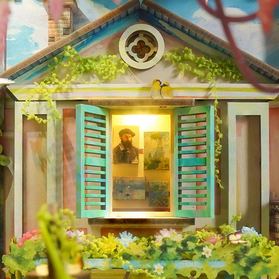 핸즈크라프트 DIY 미니어처 북엔드 북눅 지베르니가든