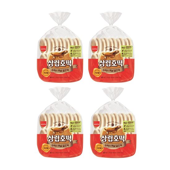 삼립옛날꿀호떡 1120g x 4 온가족 아이 간식 호떡