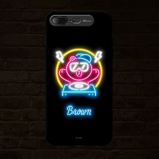 iPhone7 8 Plus LINE FRIENDS NEON BROWN