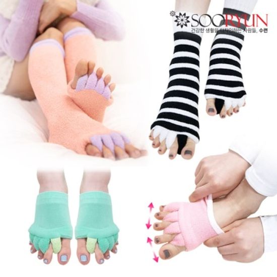 수련 다이어트양말 슬리밍 덧버선 SR221/필라테스양말