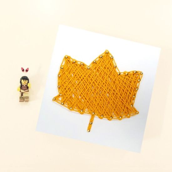 꼬마 플라타너스잎 스트링아트 만들기 패키지 DIY