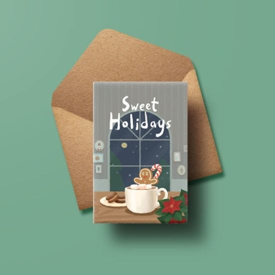 [크리스마스카드] XJW3216-SWEET HOLIDAYS 성탄절카드