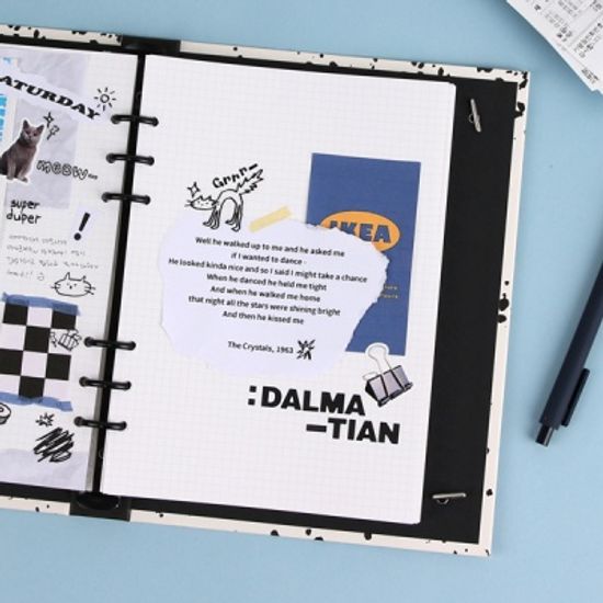 워너디스 A5 6공 점보 리필 4mm 모눈 내지