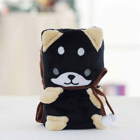 강아지디자인 극세사 무릎담요(WB10F16)