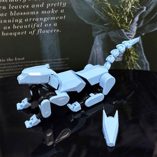 3D 프린팅 다관절 가동 개 액션 피규어 DIY 블록 조립