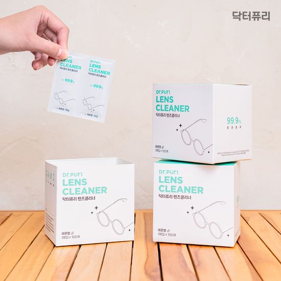 닥터퓨리 렌즈클리너 티슈 100매 