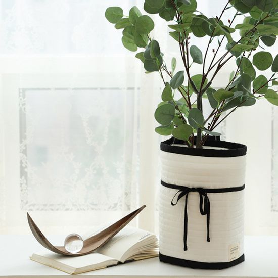 프레임 누빔 엣지 대형 인테리어 화분커버 XL 3color