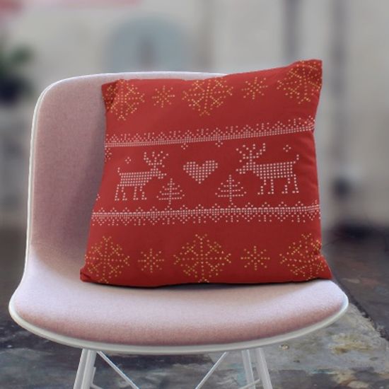 인테리어 쿠션 Christmas Dot deer by노윤(236903)