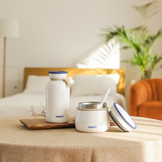 모슈 보온보냉 라떼 죽통 푸드자 350ml