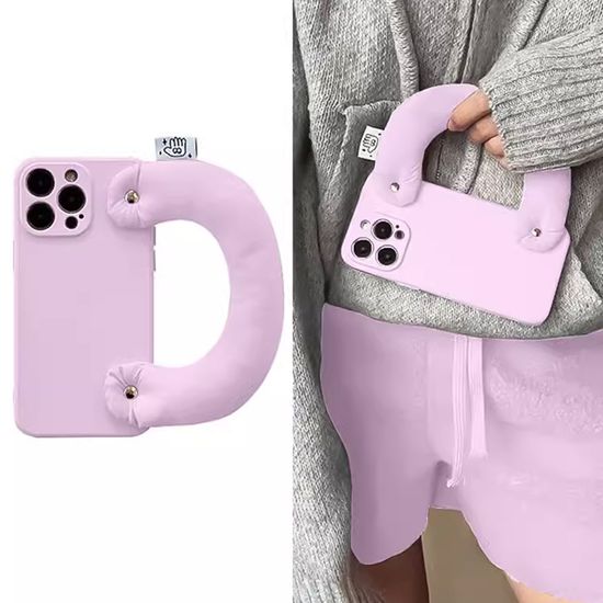 아이폰16 15 14 13 12 쿠션 손목 스트랩 실리콘케이스