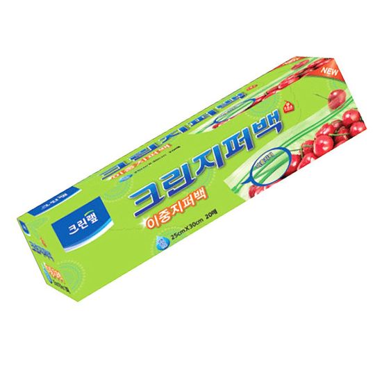 크린 지퍼백 이중지퍼 대 25x30x20매(W674C48)