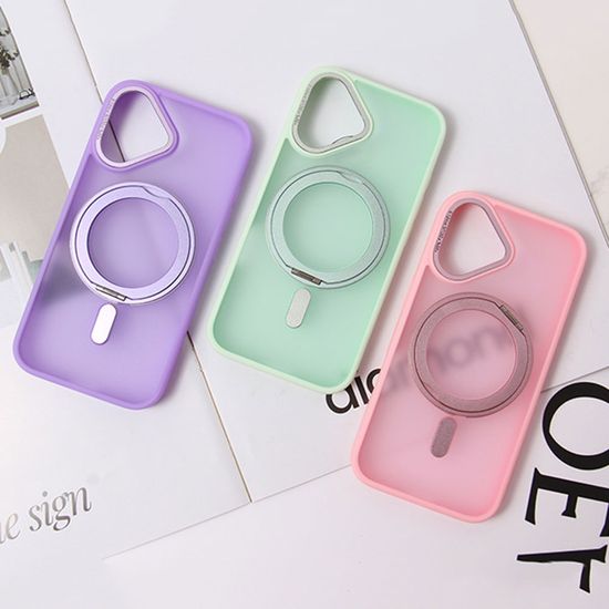 아이폰 파스텔 맥세이프 호환 링 거치대 투명 케이스