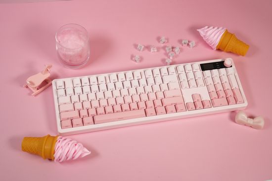 큐센 Q104 LCD 풀윤활 가스켓 유무선 기계식 키보드