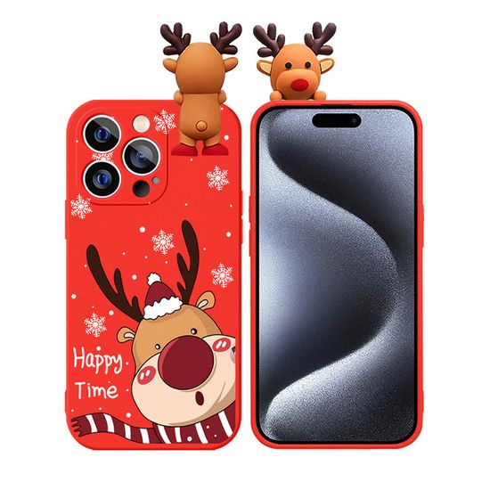 아이폰 루돌프 피규어 크리스마스 캐릭터 젤리 케이스