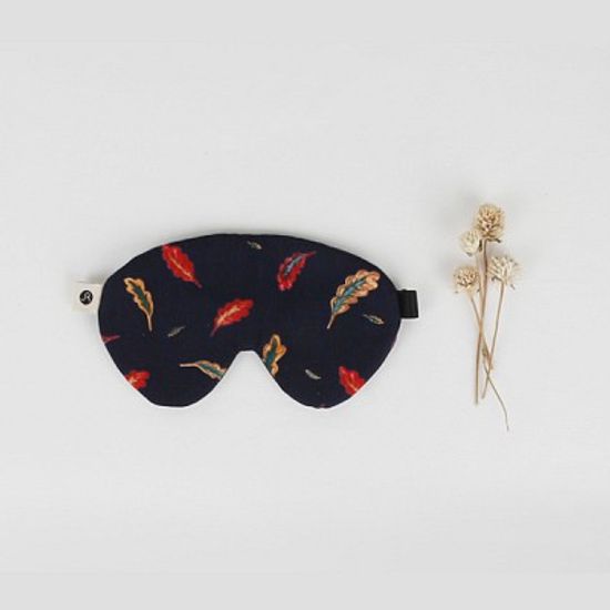 Vernon sleep mask 003 two-tone leaf navy blue