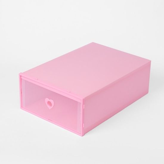 슈즈온 서랍형 신발정리함(대) (핑크)/ DIY 슈케이스